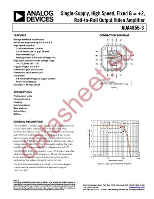 ADA4856-3YCPZ-R2 datasheet  